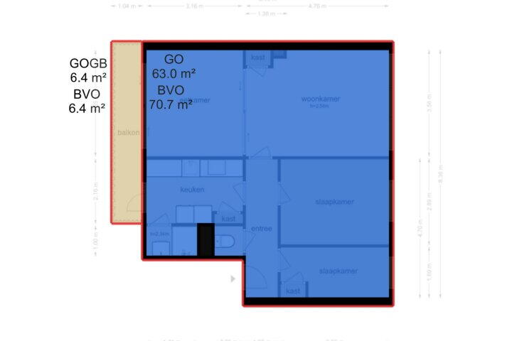 Plattegrond – Mgr. Feronstraat 46, Heerlen