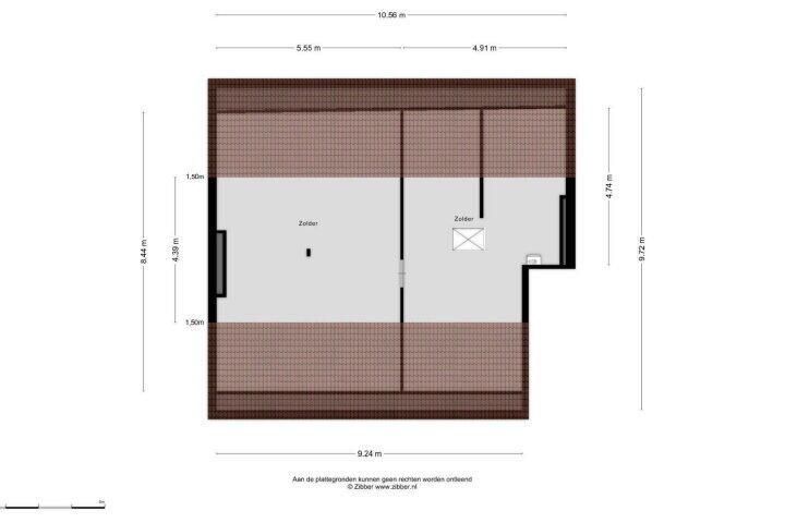 Plattegrond – Mgr. Frenckenstraat 24 C, Breda
