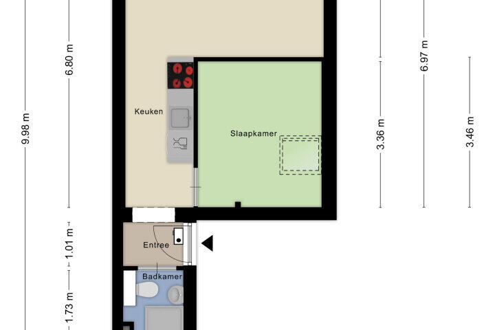 Plattegrond – Mgr. Nolensplein 21 A3, Breda