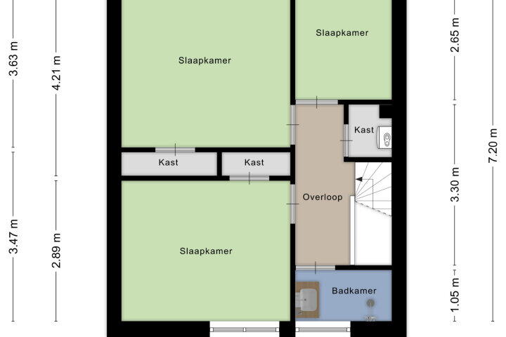 Plattegrond – Mgr. Nolensstraat 17, Nijmegen