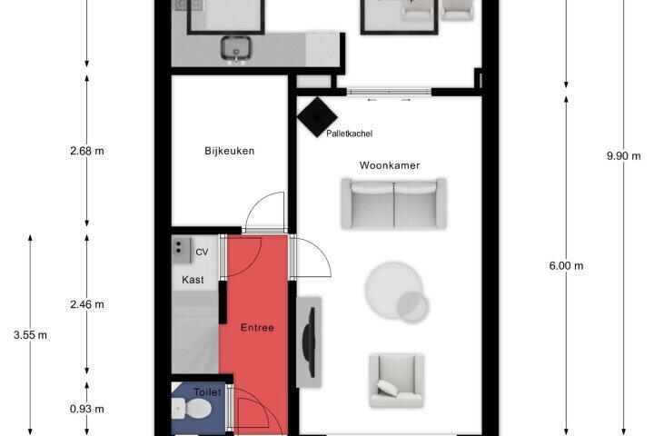 Plattegrond – Mgr. Nolensstraat 36, Panningen
