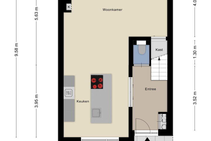 Plattegrond – Middachtenlaan 76, Almere