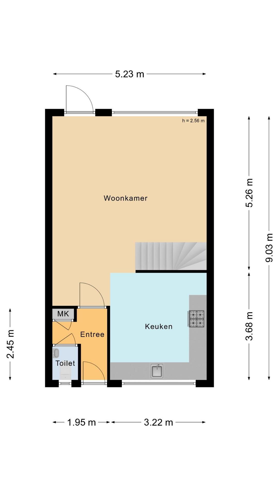 Plattegrond 1 - Middelzand 4325, Julianadorp