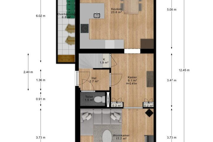 Plan – Middenstraat 48 A, Woudenberg