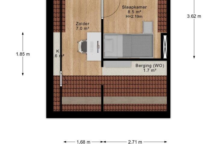 Plan – Middenstraat 48 A, Woudenberg