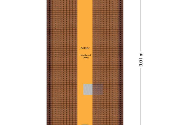 Plattegrond – Mimosastraat 17, Almere