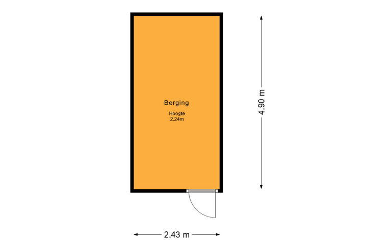Plattegrond – Miróstraat 40, Almere