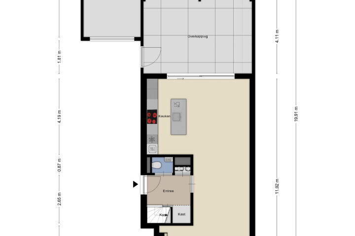 Plattegrond – Mockveld 16, Maastricht