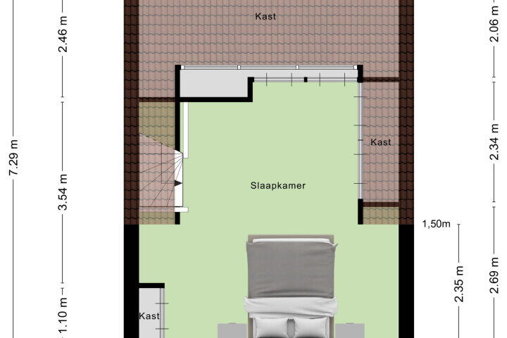 Plattegrond – Moerasberg 55, Roosendaal
