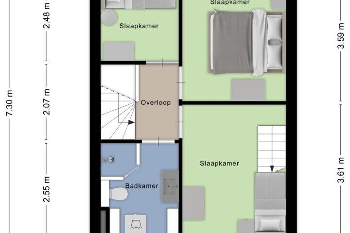 Plattegrond – Moerasberg 57, Roosendaal
