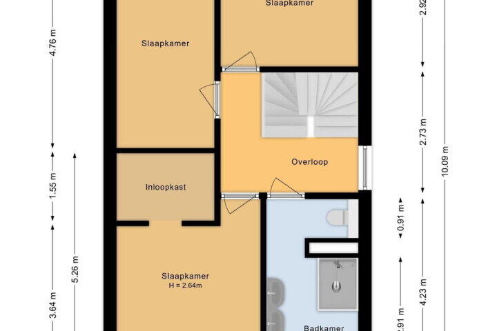 Plattegrond – Moerasorchidee 29, Lelystad