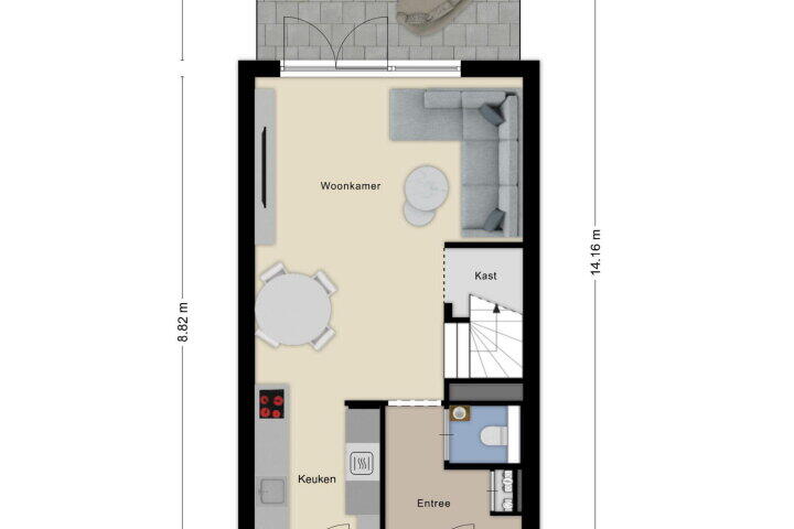 Plattegrond – Moerhof 2, Roosendaal