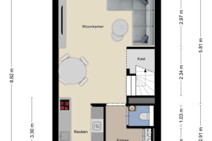 Plattegrond – Moerhof 2, Roosendaal