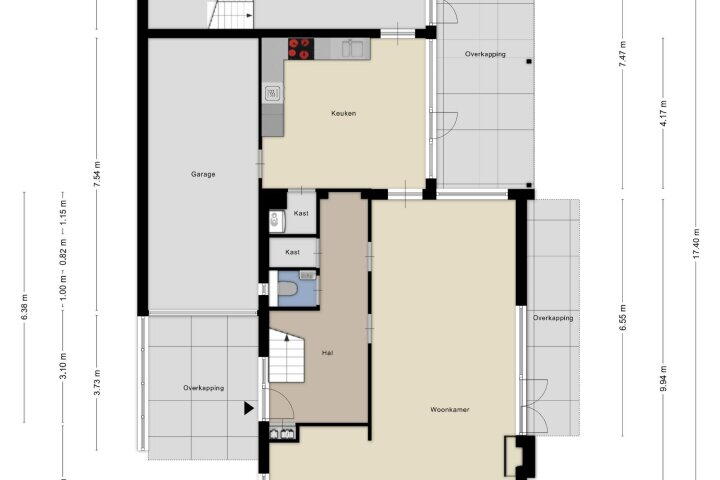 Plattegrond – Moersbergenlaan 30, Arnhem