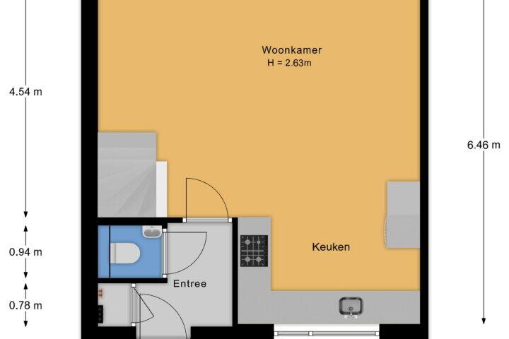 Plattegrond – Moerschans 42, Veenendaal