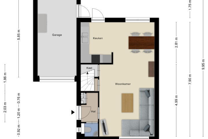 Plattegrond – Moerwater 5, Sprundel