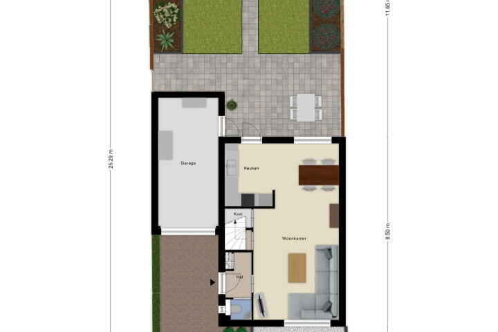 Plattegrond – Moerwater 5, Sprundel