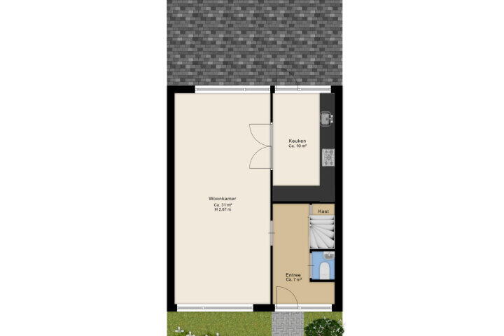 Plattegrond – Moezelstraat 57, Assen