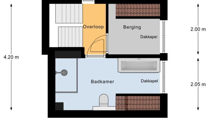 Plattegrond – Molendijk 46, Nieuw- en sint Joosland