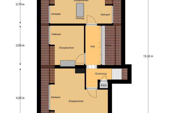 Plattegrond – Molendijk 46, Nieuw- en sint Joosland