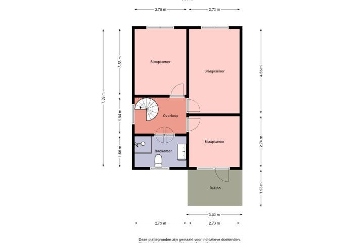 Plattegrond – Molenlaan 18, Mildam