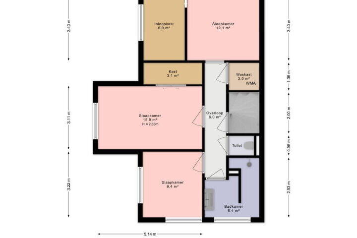 Plattegrond – Molenpolderstraat 35, Den Haag
