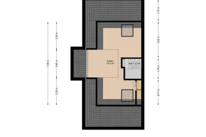 Plattegrond – Molenpolderstraat 35, Den Haag