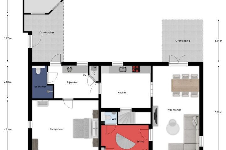 Plattegrond – Molenstraat 27, Meijel