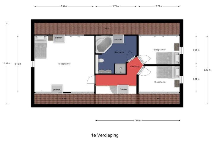 Plattegrond – Molenstraat 27, Meijel