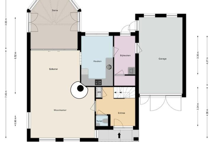 Plattegrond – Molenstraat 43, Reusel