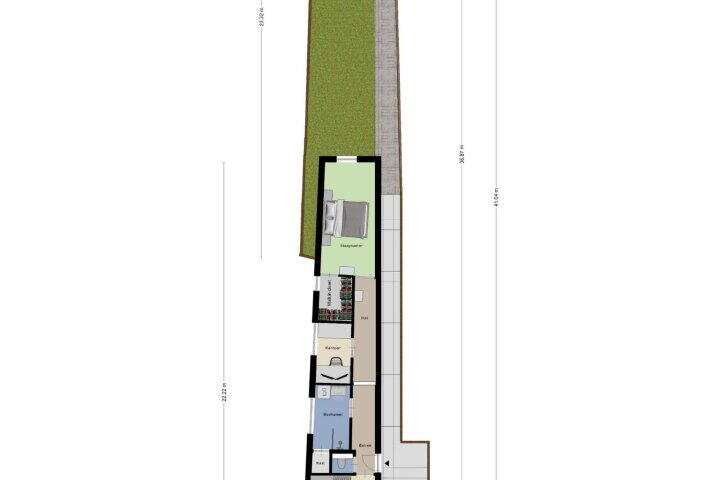 Plattegrond – Molenstraat 59 A, Roosendaal