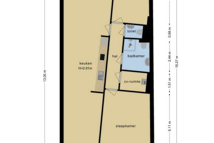 Plattegrond – Molenveldlaan 232, Nijmegen