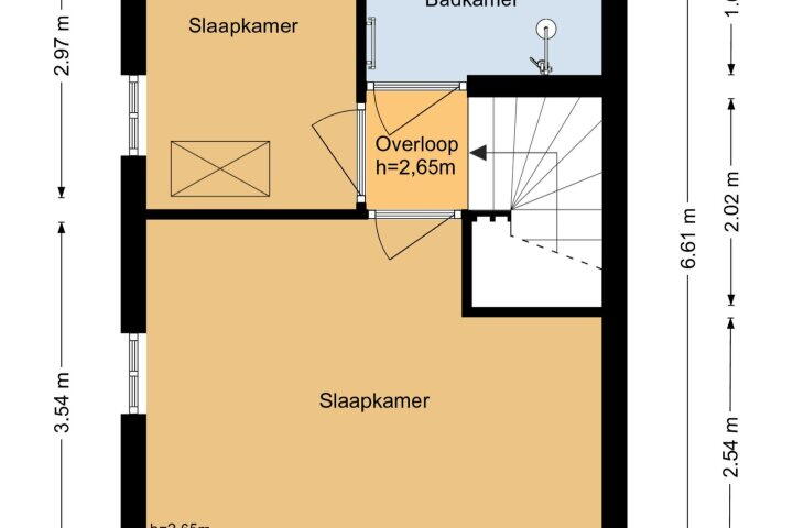 Plattegrond – Molenwal 9, Oudewater