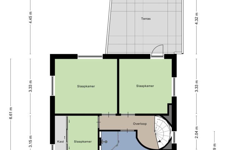 Plattegrond – Molenweg 26, Bergharen