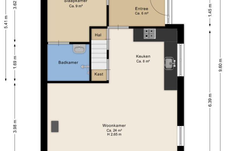Plattegrond – Molenweg 49, Noordscheschut