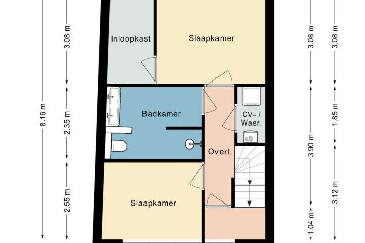 Plattegrond – Monacoplein 15, Heerlen