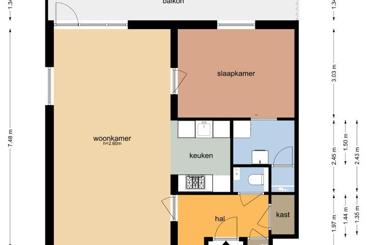 Plattegrond – Monetpassage 148, Emmen