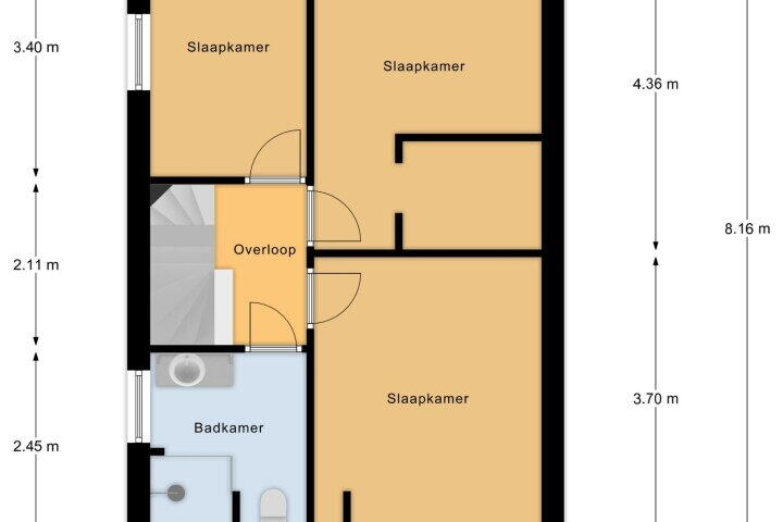 Plattegrond – Monnikenmoer 22, Sprundel