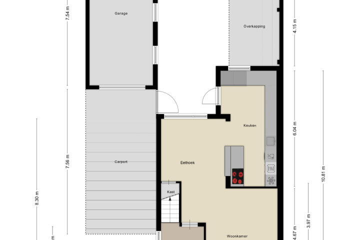 Plattegrond – Monseigneur Borretstraat 35, Reek