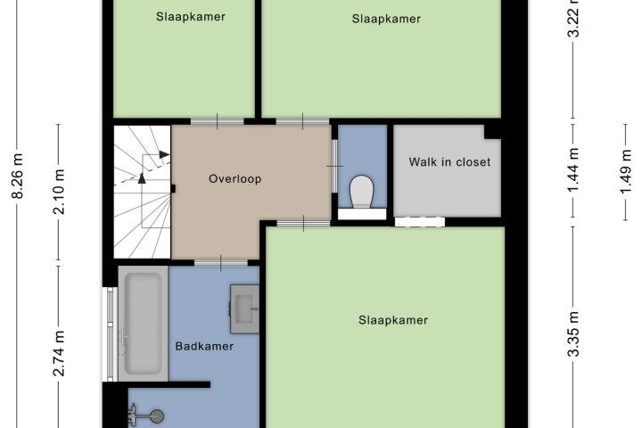 Plattegrond – Monseigneur Borretstraat 35, Reek