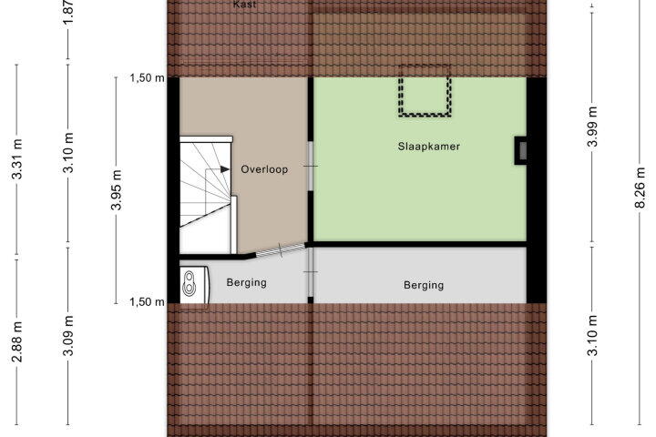 Plattegrond – Monseigneur Borretstraat 35, Reek