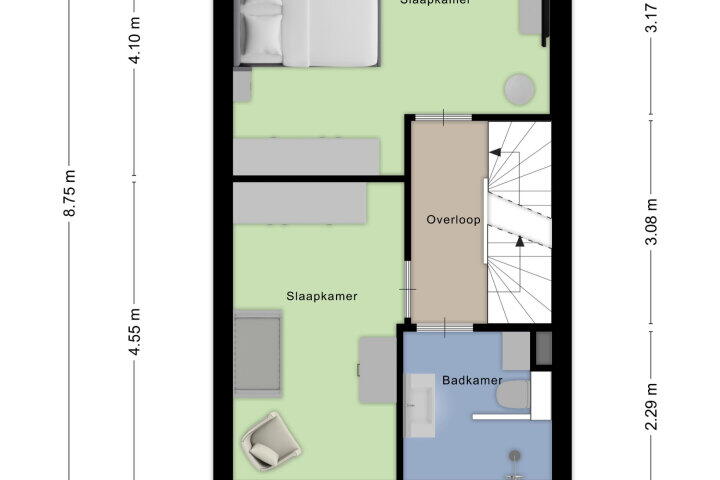 Plattegrond – Monseigneur Muskensstraat 24, Elshout