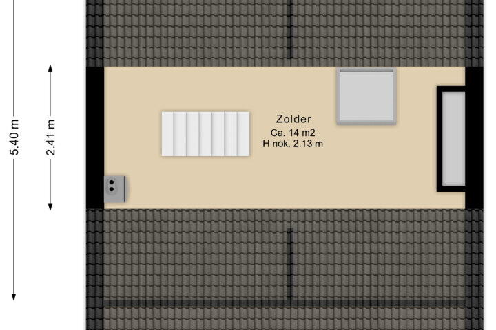 Plattegrond – Montbretiastraat 2, Hoogeveen