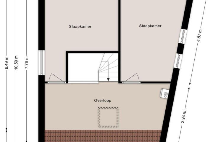 Plattegrond – Moonenlaan 60, Hardenberg