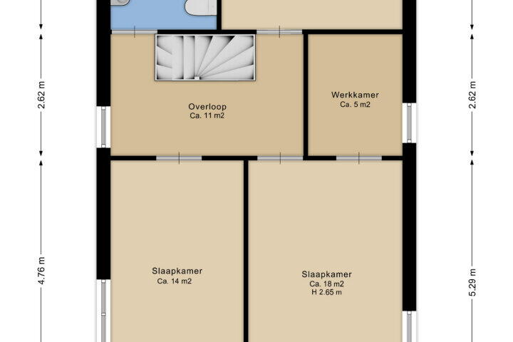 Plattegrond – Morgensterlaan 36, Beilen