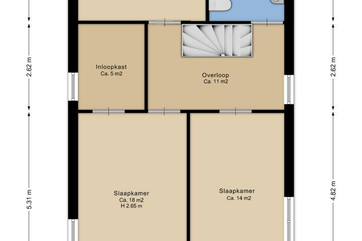 Plattegrond – Morgensterlaan 42, Beilen