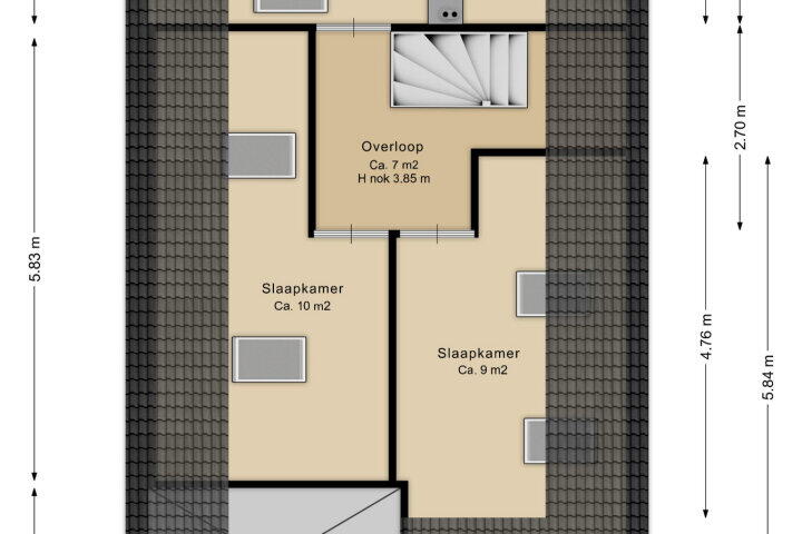 Plattegrond – Morgensterlaan 42, Beilen
