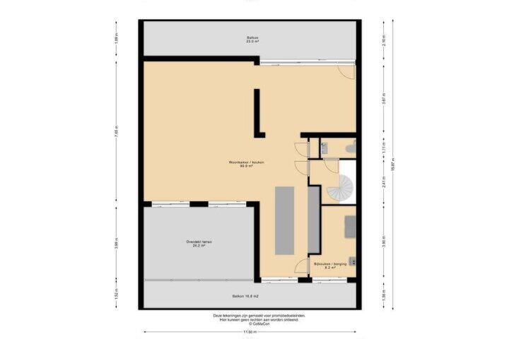 Plattegrond – Mosaïque 15, Bergen (LI)
