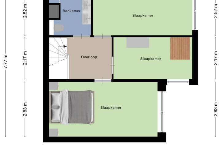 Plattegrond – Mosberg 82, Roosendaal