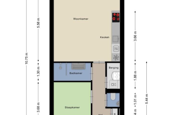 Plattegrond – Mosselhof 11, Zeewolde